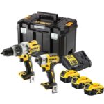 ΔΡΑΠΑΝΟΚΑΤΣΑΒΙΔΑ DEWALT DCK276P3T 18V ΣΕΤ ΜΕ ΠΑΛΜΙΚΟ 3 ΜΠΑΤΑΡΙΕΣ 5Ah ΚΑΙ ΒΑΛΙΤΣΑ