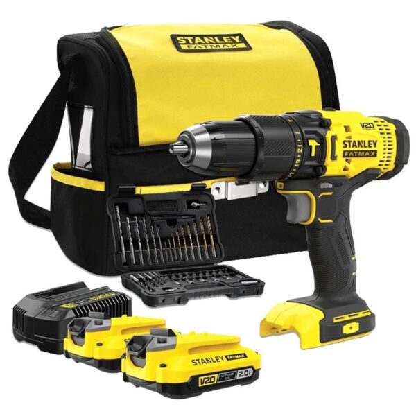 ΔΡΑΠΑΝΟΚΑΤΣΑΒΙΔΑ ΚΡΟΥΣΤΙΚΑ STANLEY 18V SFMCD711DSA V20 2X2 0Ah ΤΣΑΝΤΑ & 50 ΕΞΑΡΤΗΜΑΤΑ