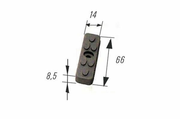 Guma traca 66x14 mm do kubka nr 3