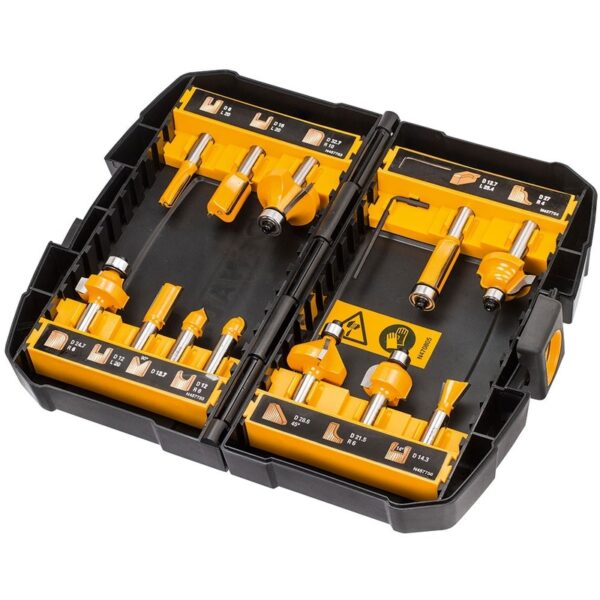 ΚΟΠΤΙΚΑ ΡΟΥΤΕΡ DEWALT DT90016 ΣΕΤ 12ΤΕΜ 8mm