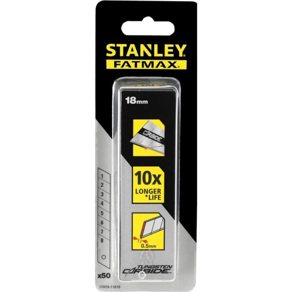 ΛΑΜΕΣ STANLEY STHT8-11818 ΚΑΡΒΙΔΙΟΥ 50ΤΕΜ