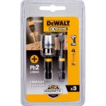 ΜΥΤΕΣ DEWALT DT70536T 3 ΤΕΜ PH2x50 ΜΕ ΜΑΓΝΗΤΙΣΤΗ