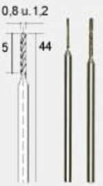 ΔΙΑΜΑΝΤΟΤΡΥΠΑΝΑ Φ0,8 - Φ1,2 Χ 5mm Set 2 τεμαχίων