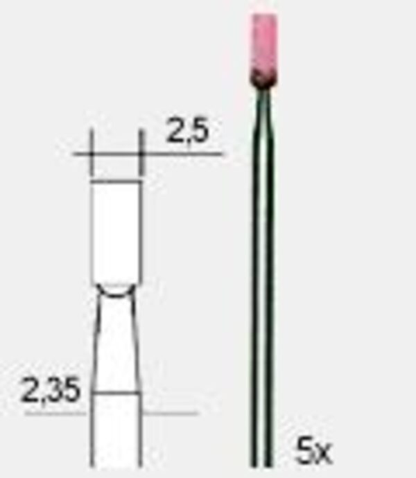 Μύτες Τροχίσματος Φ2,5mm Set 5 τεμαχίων