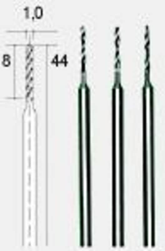 Τρυπάνια HSS Φ 1 Χ 8mm Set 3 τεμαχιων