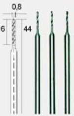 Τρυπάνια HSS Φ0,8 Χ 6mm Set 3 τεμαχιων