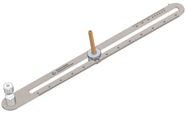 Double function woodturning compass